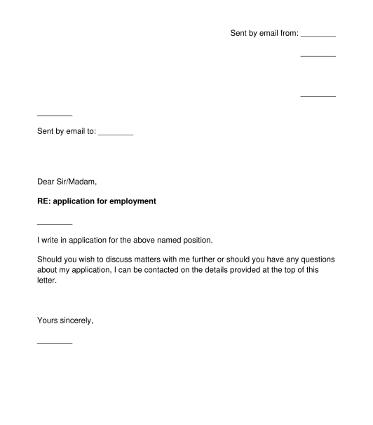 cover letter for employer sample