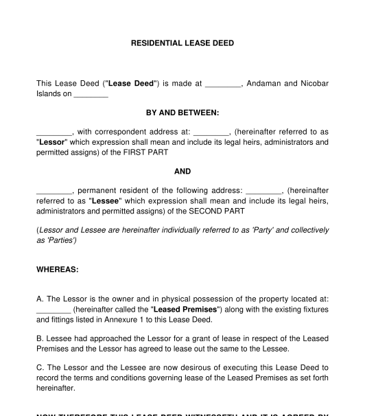 deed of assignment lease plc
