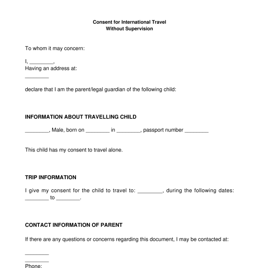 Sample Parental Consent Letter For Passport Application Philippines ...